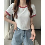 配色 クロップド丈 クルーネック | レースレディース  | 詳細画像20 