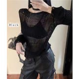 透かし編み クラッシュ ボートネック | レースレディース  | 詳細画像3 