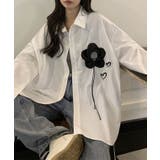 フラワー モチーフ レギュラーカラー | レースレディース | 詳細画像9