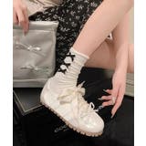 異素材 メタリック リボン付き | レースレディース  | 詳細画像6 