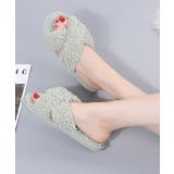 プードルファー クロスデザイン フラット | レースレディース  | 詳細画像8 