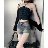 ユーズド風 ハイウエスト デニム | レースレディース  | 詳細画像11 