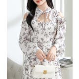 花柄 襟付き オフショル風 | レースレディース  | 詳細画像14 