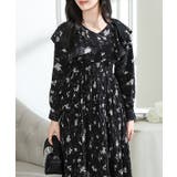 フラワー プリント 肩フリル | レースレディース  | 詳細画像4 