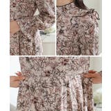 花柄 肩フリル スタンドカラー | レースレディース  | 詳細画像19 