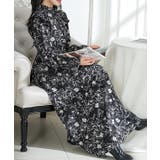 花柄 肩フリル スタンドカラー | レースレディース  | 詳細画像7 