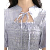 シアー タータンチェック パフスリーブ | レースレディース  | 詳細画像17 