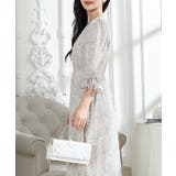 ボタニカル柄 Vネック キャンディスリーブ | レースレディース  | 詳細画像15 