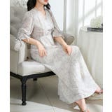 ボタニカル柄 Vネック キャンディスリーブ | レースレディース  | 詳細画像16 