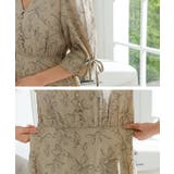 ボタニカル柄 Vネック キャンディスリーブ | レースレディース  | 詳細画像19 