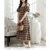 タータンチェック 肩リボン オフショル | レースレディース  | 詳細画像11 