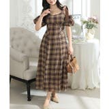 タータンチェック 肩リボン オフショル | レースレディース  | 詳細画像12 