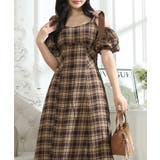 タータンチェック 肩リボン オフショル | レースレディース  | 詳細画像15 