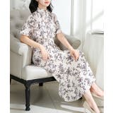 花柄 スタンドカラー タック | レースレディース  | 詳細画像7 