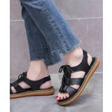 レザー調 レースアップ バックストラップ付き | レースレディース  | 詳細画像4 