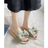 花柄 リボン エスパドリーユ風 | レースレディース  | 詳細画像5 