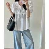 Vネック フロントリボン シャーリング | レースレディース  | 詳細画像6 