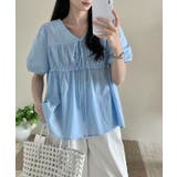 Vネック フロントリボン シャーリング | レースレディース  | 詳細画像9 