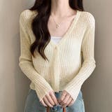 シアー Vネック ショート | レースレディース  | 詳細画像1 