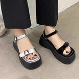 レザー調 ダブルベルト バックストラップ | レースレディース | 詳細画像1