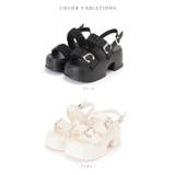 ギャザー ダブルベルト バックストラップ | レースレディース  | 詳細画像2 