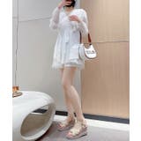 クロスデザイン ストラップ付き ウェッジソール | レースレディース  | 詳細画像10 