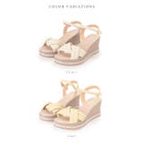 クロスデザイン ストラップ付き ウェッジソール | レースレディース  | 詳細画像2 