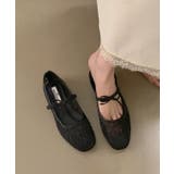 シアー 刺繍 リボンストラップ | レースレディース | 詳細画像6