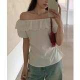 オフショルダー フリルレース サイドシャーリング | レースレディース  | 詳細画像16 