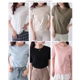 クルーネック ベーシック コットン | レースレディース  | 詳細画像2 