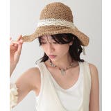 レース リボン付き 麦わら | レースレディース | 詳細画像4