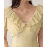 ボタニカル柄 フリル カラー | レースレディース  | 詳細画像15 