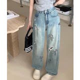 ウォッシュ加工 ダメージ リボン付き | レースレディース | 詳細画像7