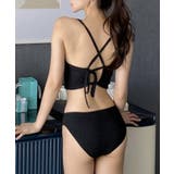 【2点セット】ソリッドカラー バックシャン キャミソール | レースレディース  | 詳細画像6 