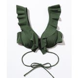 ソリッドカラー ラッフルフリル Vネック | レースレディース | 詳細画像11