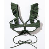 ソリッドカラー ラッフルフリル Vネック | レースレディース | 詳細画像12