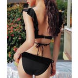 ソリッドカラー ラッフルフリル Vネック | レースレディース | 詳細画像6