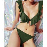 ソリッドカラー ラッフルフリル Vネック | レースレディース | 詳細画像7