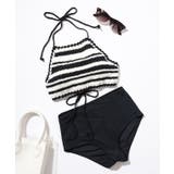 【2点セット】ボーダー柄 ホルター ニット | レースレディース  | 詳細画像9 