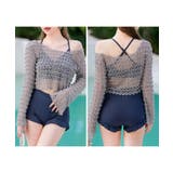 【3点セット】カバートップ付き ソリッドカラー ハイウエスト | レースレディース  | 詳細画像7 