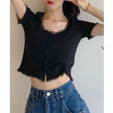 レース パイピング 半袖 | レースレディース  | 詳細画像5 