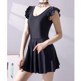 バックオープン Uネック フレンチスリーブ | レースレディース | 詳細画像3