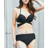 【2点セット】クロス ラップデザイン ホルターネック | レースレディース  | 詳細画像3 