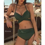 【2点セット】クロス ラップデザイン ホルターネック | レースレディース  | 詳細画像8 