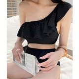 ワンショルダー オープンカット フリル | レースレディース  | 詳細画像4 