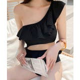 ワンショルダー オープンカット フリル | レースレディース  | 詳細画像6 