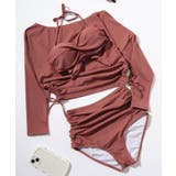 【3点セット】ワンショルダー ラッシュガード付き ビキニ | レースレディース  | 詳細画像10 