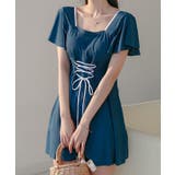 【2点セット】配色 レースアップ フリル袖 | レースレディース  | 詳細画像9 