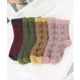 配色 チェック柄 クルー丈 | レースレディース  | 詳細画像2 