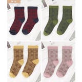 配色 チェック柄 クルー丈 | レースレディース  | 詳細画像3 